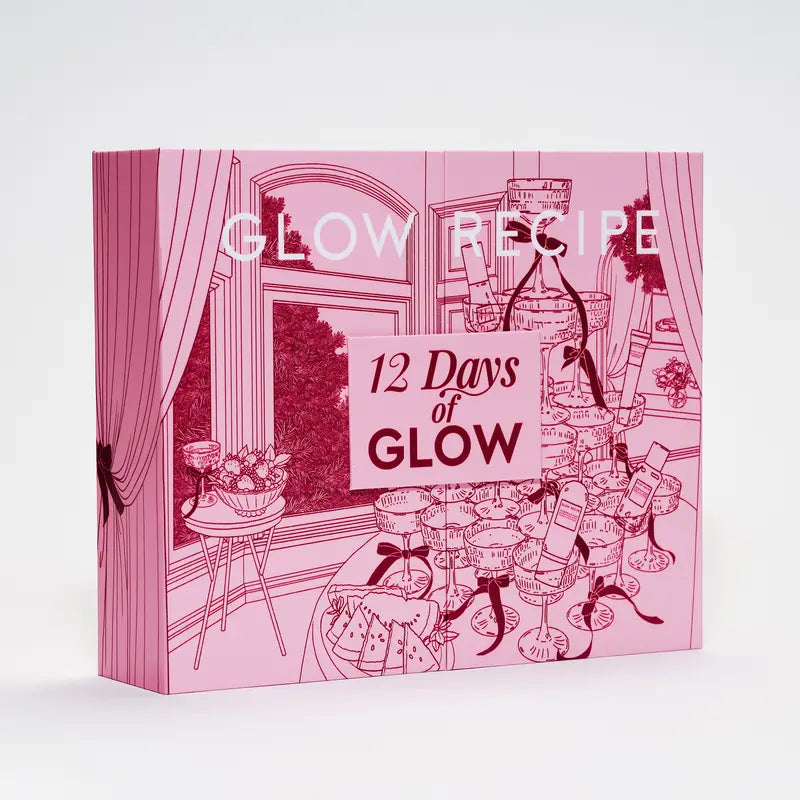 Glow Recipe 12 Days of Glow Advent Calendar, Limited Edition Holiday Advent Skincare Bundle, 12-Piece Kit
